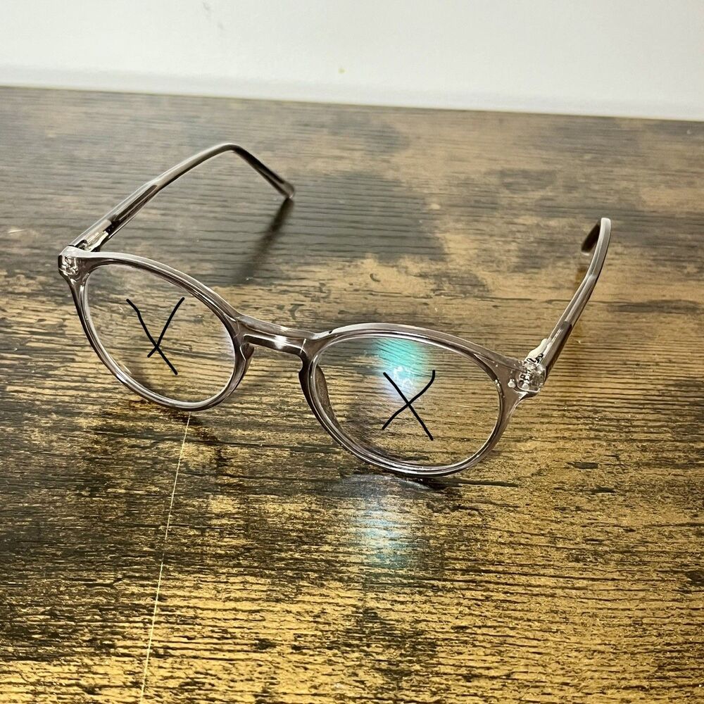 Enhance 4136 Women’s Eyeglass Frames Grey Crystal Full Rim 48-20-145